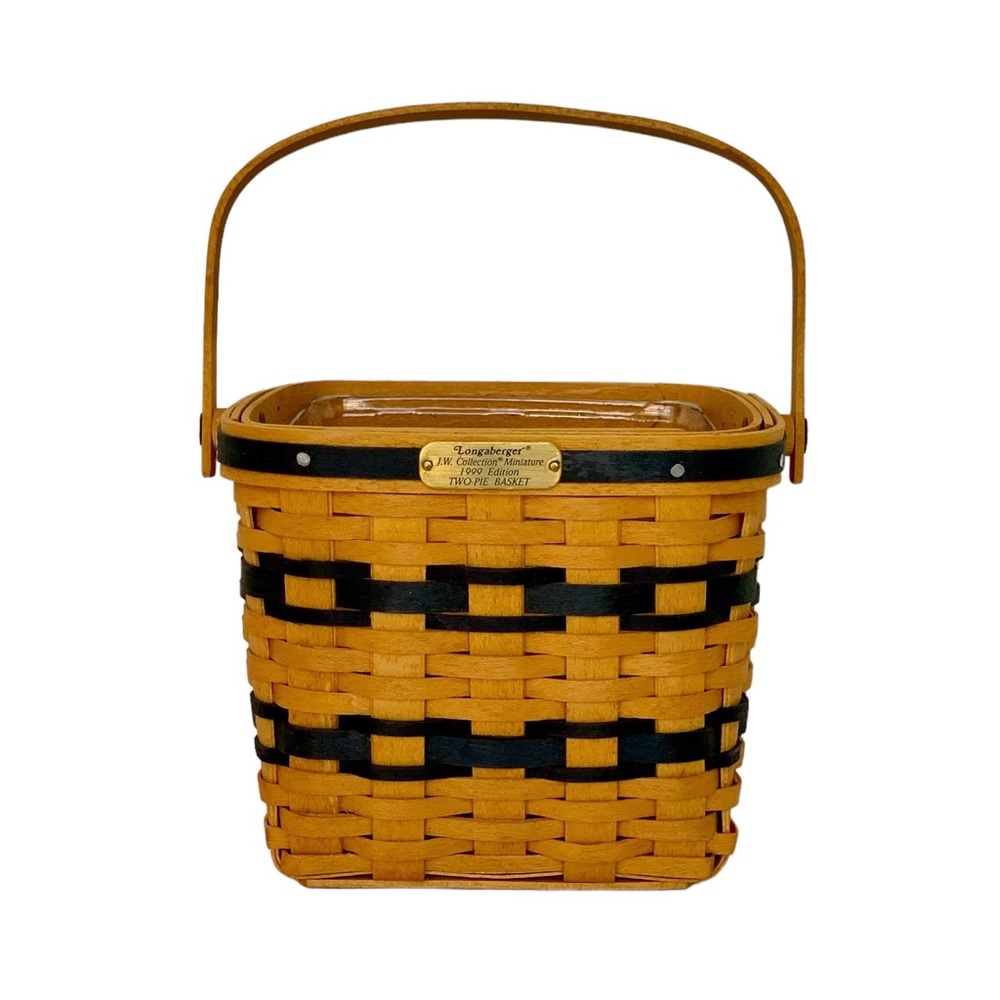 Longaberger 1999 J.W. Collection Miniature Mini Two-Pie Basket Combo - Picture 5 of 16